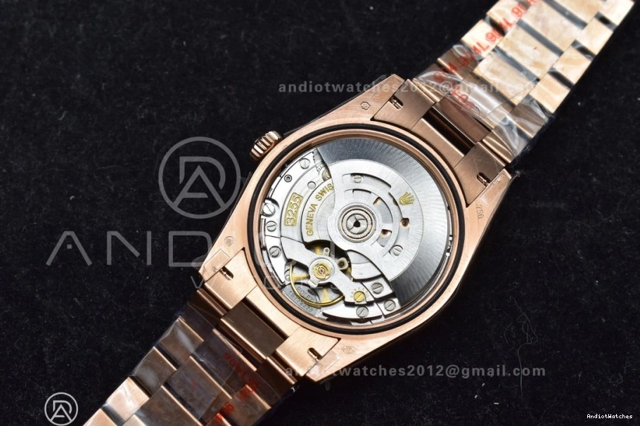 RG 904L Bracelet Weight) QF Edition Steel Original V5 (Gain Square Diamond Grey DayDate 36 President with 671 vr3255 on Dial Best 0208